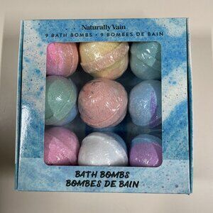 Naturally Vain Bath Bombs- 9 × 127.5 g (4.5 oz.)
